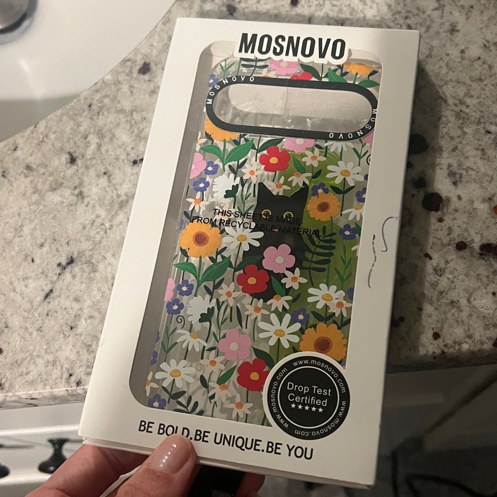 Google Pixel 9 Pro XL Floral Cat Phone Case - Pink - Picture 5 of 5